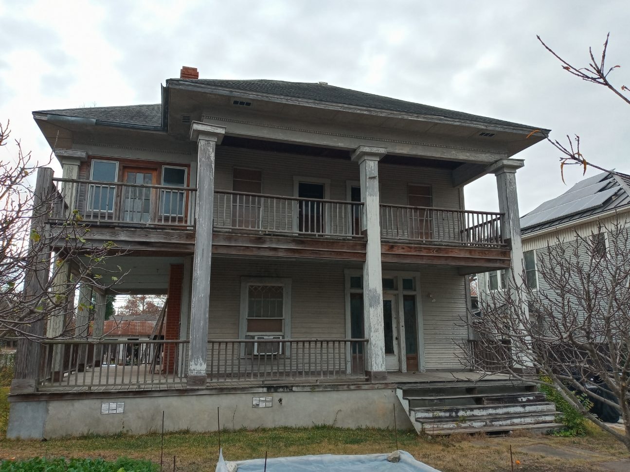 Residential exterior painting San Antonio — brick home