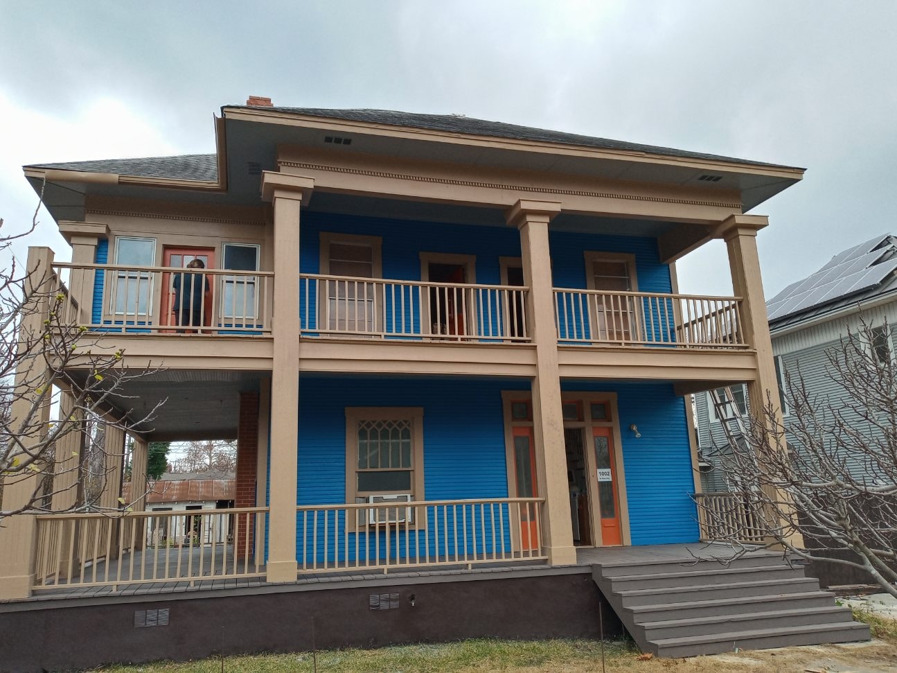 Exterior painting San Antonio — home with landscaping
