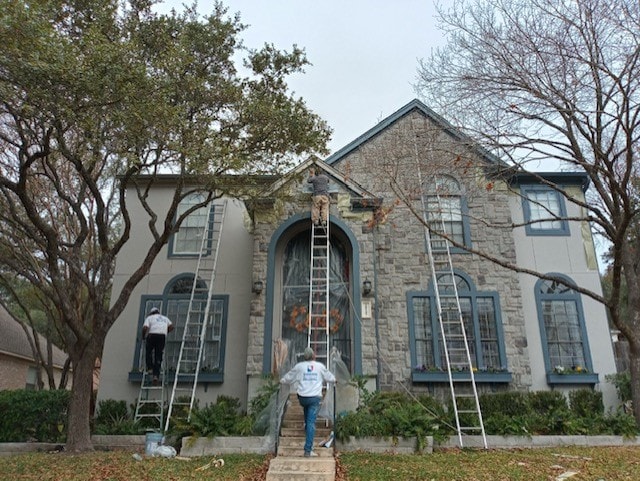 Exterior ceiling and trim painting San Antonio