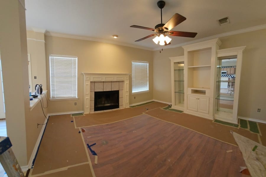 Interior painting in progress San Antonio